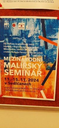 Międzynarodowe seminarium malarskie w Sedlčanach - plakat